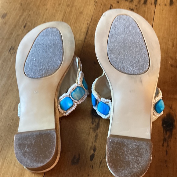 A|M by Ann Marino Shell and Seed Bead Sandal - Picture 4 of 7